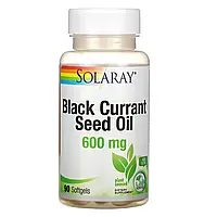 Solaray, Black Currant Seed Oil, 600 mg, 90 Softgels