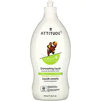 ATTITUDE, Dishwashing Liquid, Green Apple & Basil, 23.7 fl oz (700 ml)