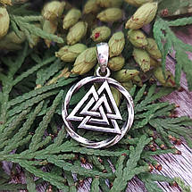 Валькнут малий Кулон амулет, фото 2