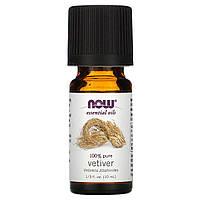 NOW Foods, Essential Oils, 100% Pure Vetiver, 1/3 fl oz (10 ml)