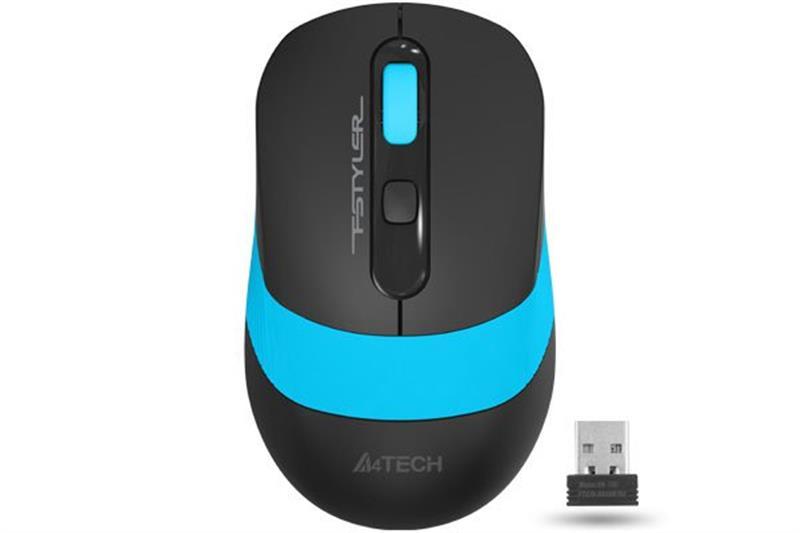 Миша бездротова A4Tech FG10 Black/Blue USB, фото 1