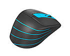 Миша бездротова A4Tech FG30S Blue/Black USB, фото 7