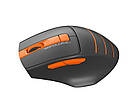 Миша бездротова A4Tech FG30S Orange/Black USB, фото 2