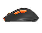 Миша бездротова A4Tech FG30S Orange/Black USB, фото 3