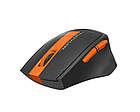 Миша бездротова A4Tech FG30S Orange/Black USB, фото 4