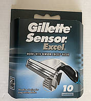 Gillette Sensor Excel лезвии для бритья упаковка 10 шт