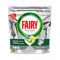 Капсулы для посудомоечной машины Fairy Platinum All in One Lemon, 37 шт.