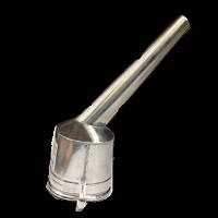 Лійка метал  БЕНЗИН  коса  широкий длин. носик (01-05-07.Волга,Москвичи, ) Б-2