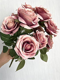 Штучний букет троянд. Троянда декоративна ( Premium 45 см, 10 голів)