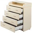 Дитячий комод сповивальний Babyroom CMD-04 Big ваніль, фото 3