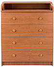 Дитячий комод сповивальний Babyroom CMD-04 Big вільха, фото 2