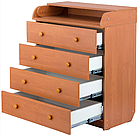 Дитячий комод сповивальний Babyroom CMD-04 Big вільха, фото 3
