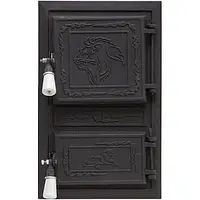 Дверцята пічні Ben 300х470 мм. Дверцята для кухні, барбекю