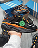Чоловічі кросівки Adidas Niteball Black orange Адідас чорні помаранчеві модні молодіжні для хлопців, фото 3