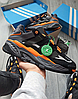 Чоловічі кросівки Adidas Niteball Black orange Адідас чорні помаранчеві модні молодіжні для хлопців, фото 4