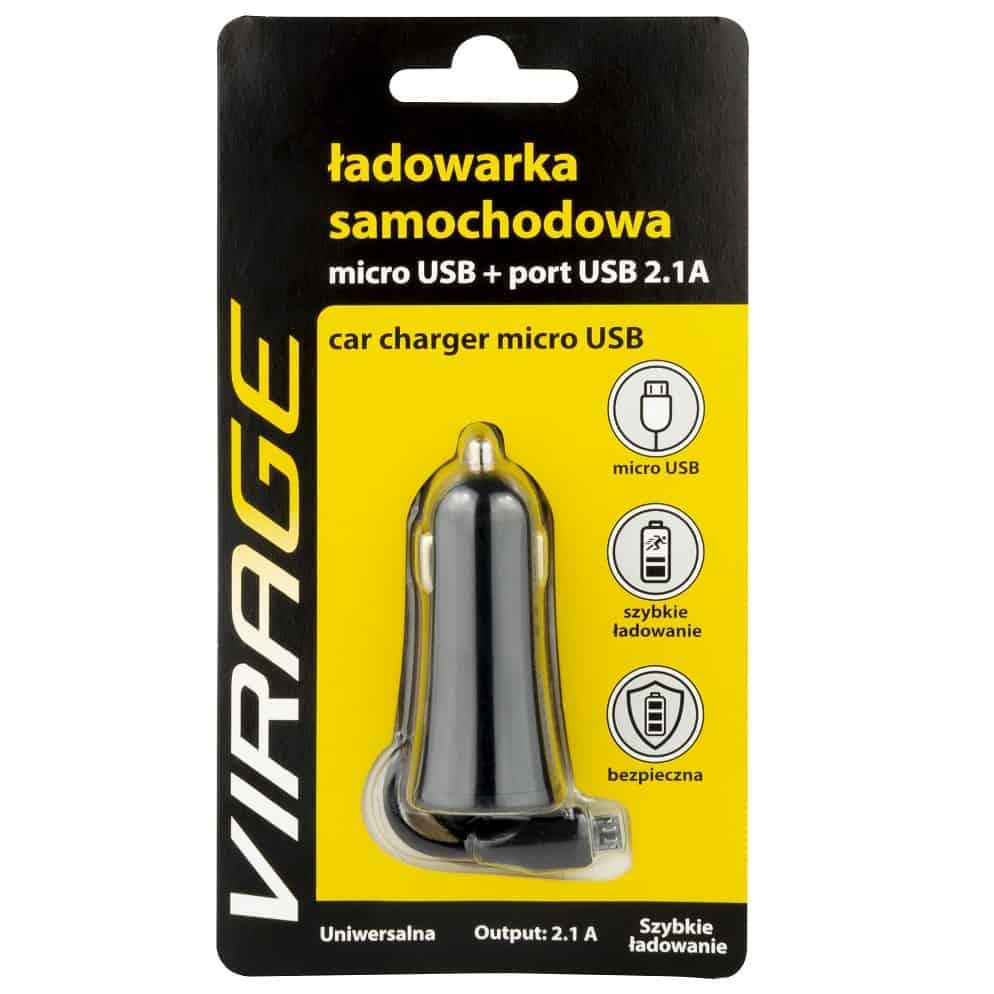 Зарядний пристрій для мобільного телефона 2xUSBVIRAGE 93-100