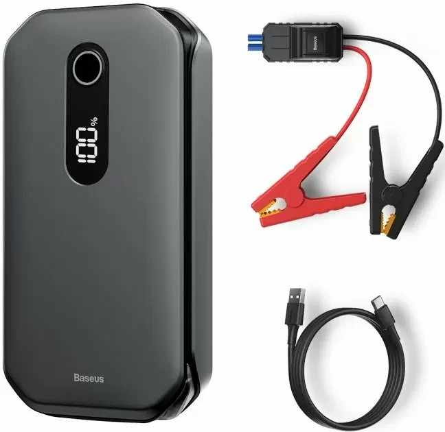 Портативний пусковий пристрій (бустер) 12000mAh 1000A Baseus Super Energy Pro Car Jump Starter чорний (CRJS03-01)