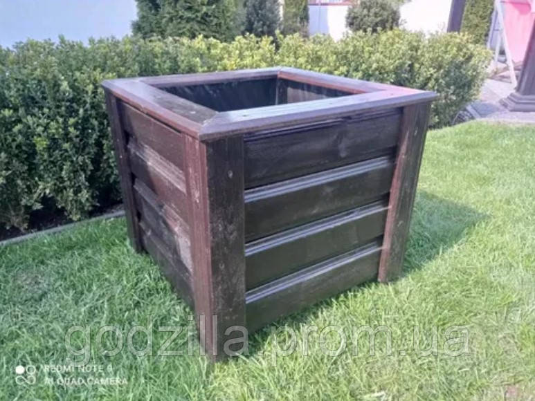 Кашпо дерев'яне дуб/сосна, фото 1