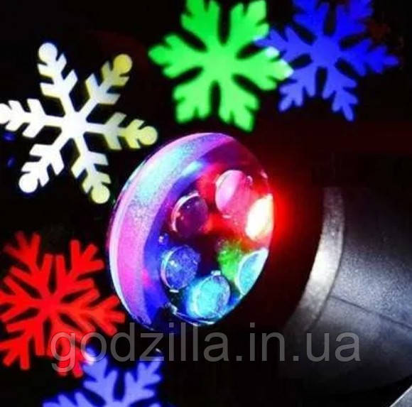 LED проектор 4 картриджа 12 малюнків домашній