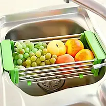Складана кухонна полиця Kitchen Drain Shelf Rack ⁇ Сушарка для посуду на мийку, фото 6
