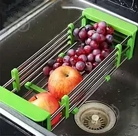 Складана кухонна полиця Kitchen Drain Shelf Rack  ⁇  Сушарка для посуду на мийку