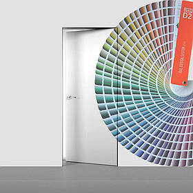 Дверне полотно ґрунт під оздоблення на 2 петлі, відкривання від себе