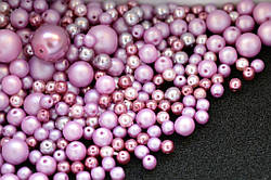 Mix Purple  Pearl.Preciosa.Мікс перлинних намистин (10грам)