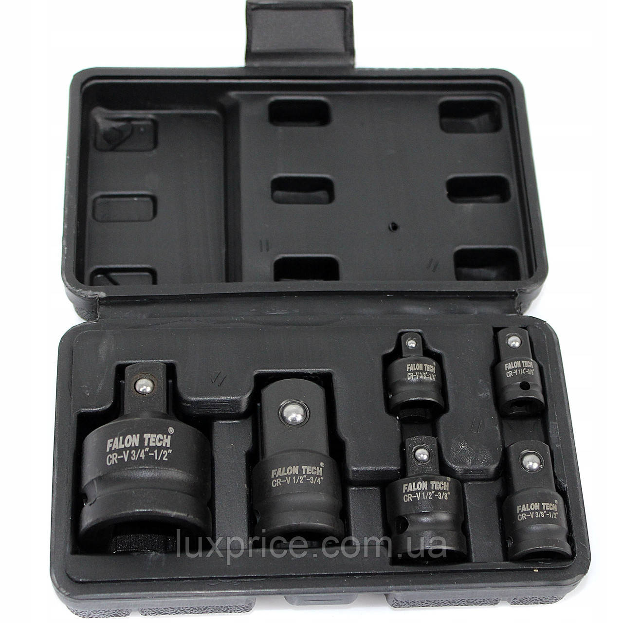 Набір переходів ударних 1/4 3/4 3/8 Falon-Tech FT015043    Luxprice, фото 1