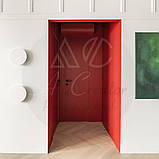 Дверне полотно емаль декор по RAL на 2 петлі, відкривання на себе, фото 4