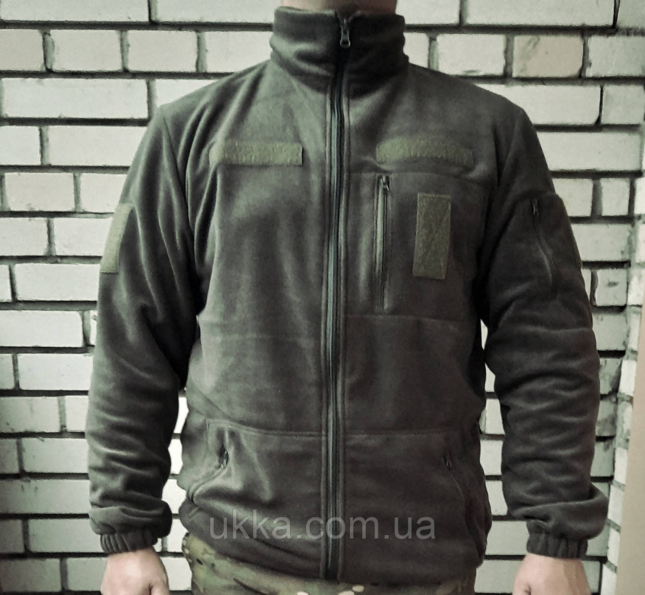 Флісова кофта хакі 54 розмір