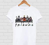 Футболка белая LOYS аниме Friends Naruto