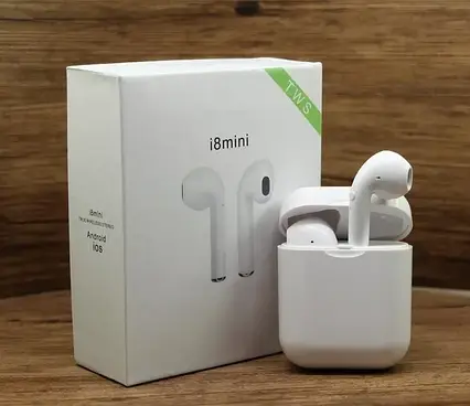 Бездротові навушники i8s mini TWS Bluetooth з кейсом, фото 1