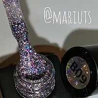 Светоотражающийся гель лак для ногтей Объем 8 мл Global fashion В08 Цвет фиолетовый