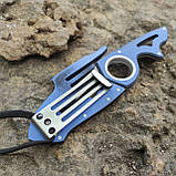 Ніж стропоріз CRKT Rener Neckolas серрейтор, blue, фото 4