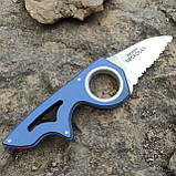 Ніж стропоріз CRKT Rener Neckolas серрейтор, blue, фото 5