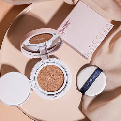 Стійкий кушон з сатиновим фінішем MISSHA MAGIC CUSHION COVER LASTING SPF50+ PA+++ ТОН 21, 15 g