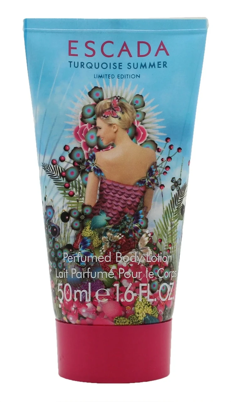 Парфумований жіночий лосьйон для тіла Escada Turquoise Summer body lotion 50 ml, фруктовий аромат, фото 1