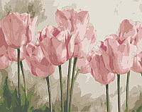Картина по номерам Origami Розовые тюльпаны LW 3017 40*50 производство Украина