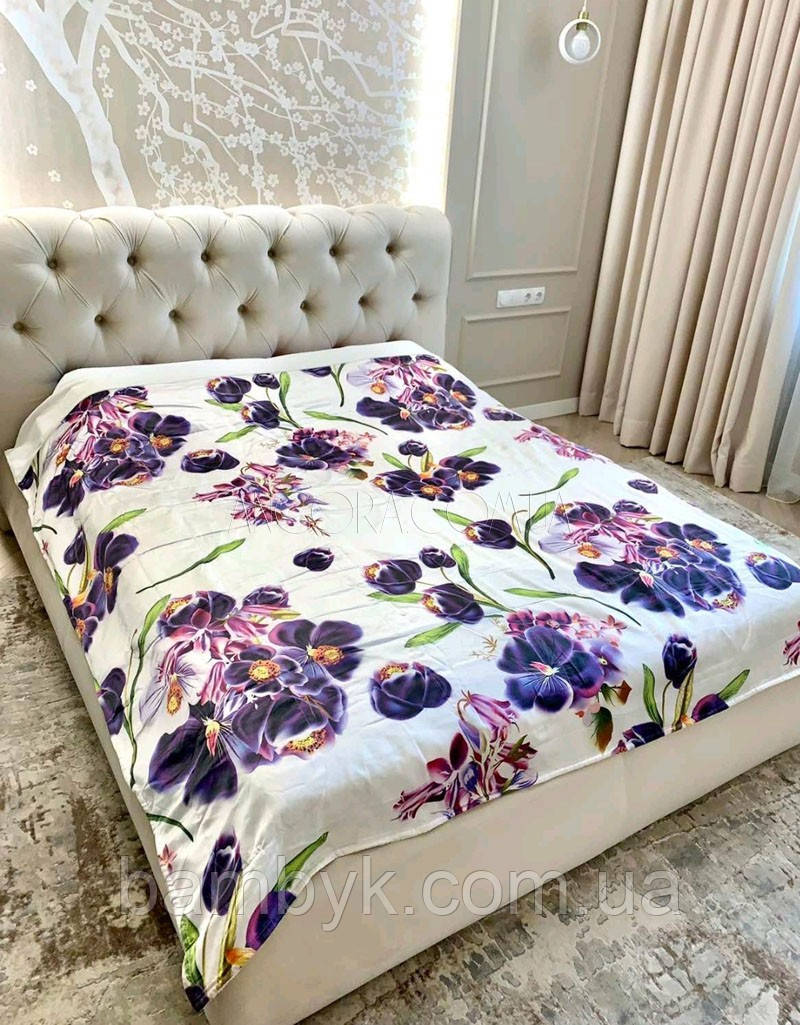 Покривало Кольорове Атласне Акрилове 200x220 Issi Home Страус Туреччина