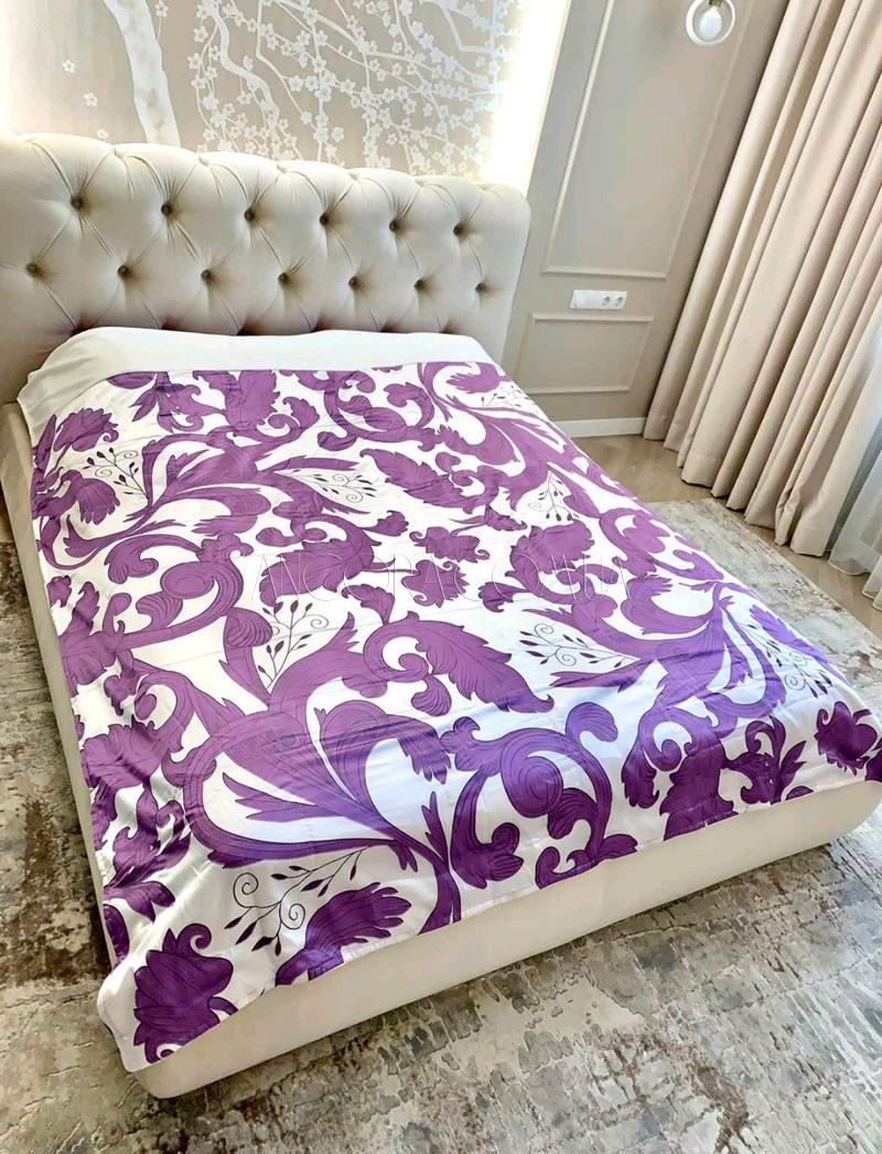 Покривало Кольорове Атласне Акрилове 200x220 Issi Home Страус Туреччина