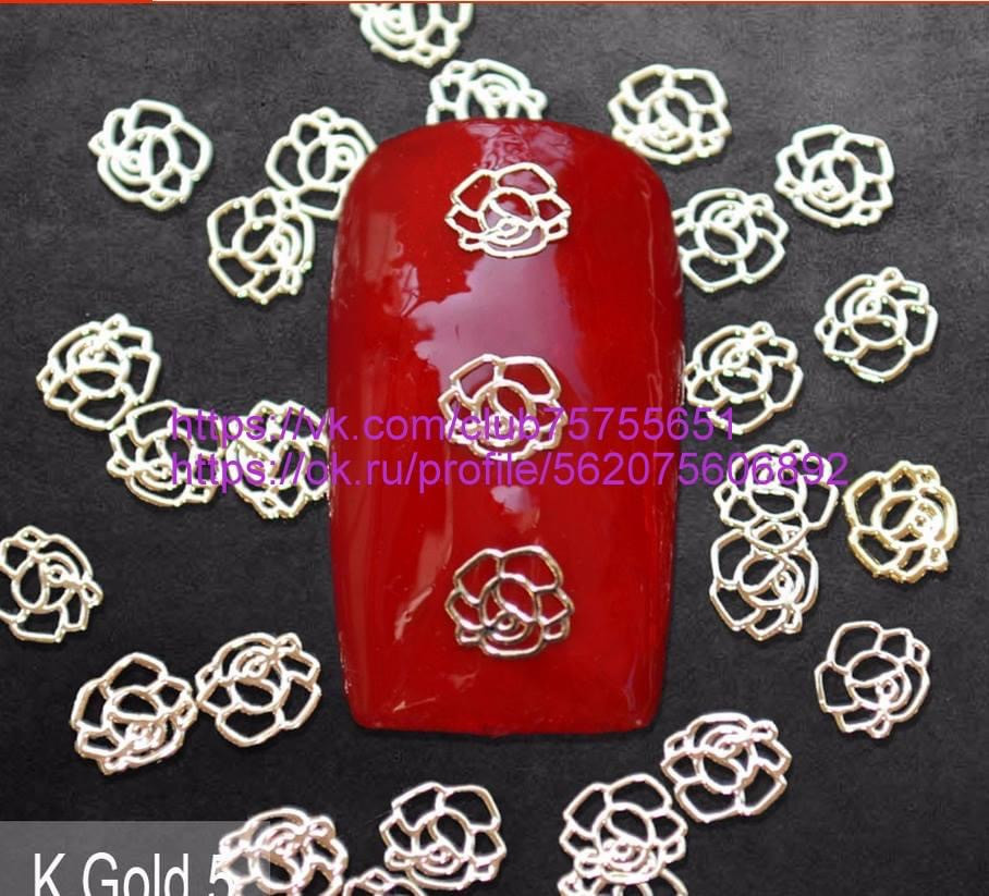 Металлические фигурки на ногти (ID#1656271229), цена: 20 ₴, купить на ...