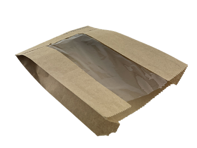 Пакет паперовий "саше" 210*140*60мм (з вікном)