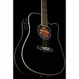 Електроакустична гітара Harley Benton D-120 CE BK, фото 9