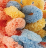 Нитки пряжа для в'язання велюрова плюшева петлями PUFFY FINE COLOR Паффи Файн Колор № 6314