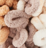 Нитки пряжа для в'язання велюрова плюшева петлями PUFFY FINE COLOR Паффи Файн Колор № 6403