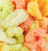 Нитки пряжа для в'язання велюрова плюшева петлями PUFFY FINE COLOR Паффи Файн Колор № 6313