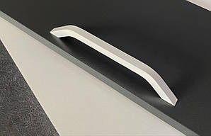 Біла меблева ручка скоба Fence Bravo 160мм для кухні, комодів та інших шухляд і тумб