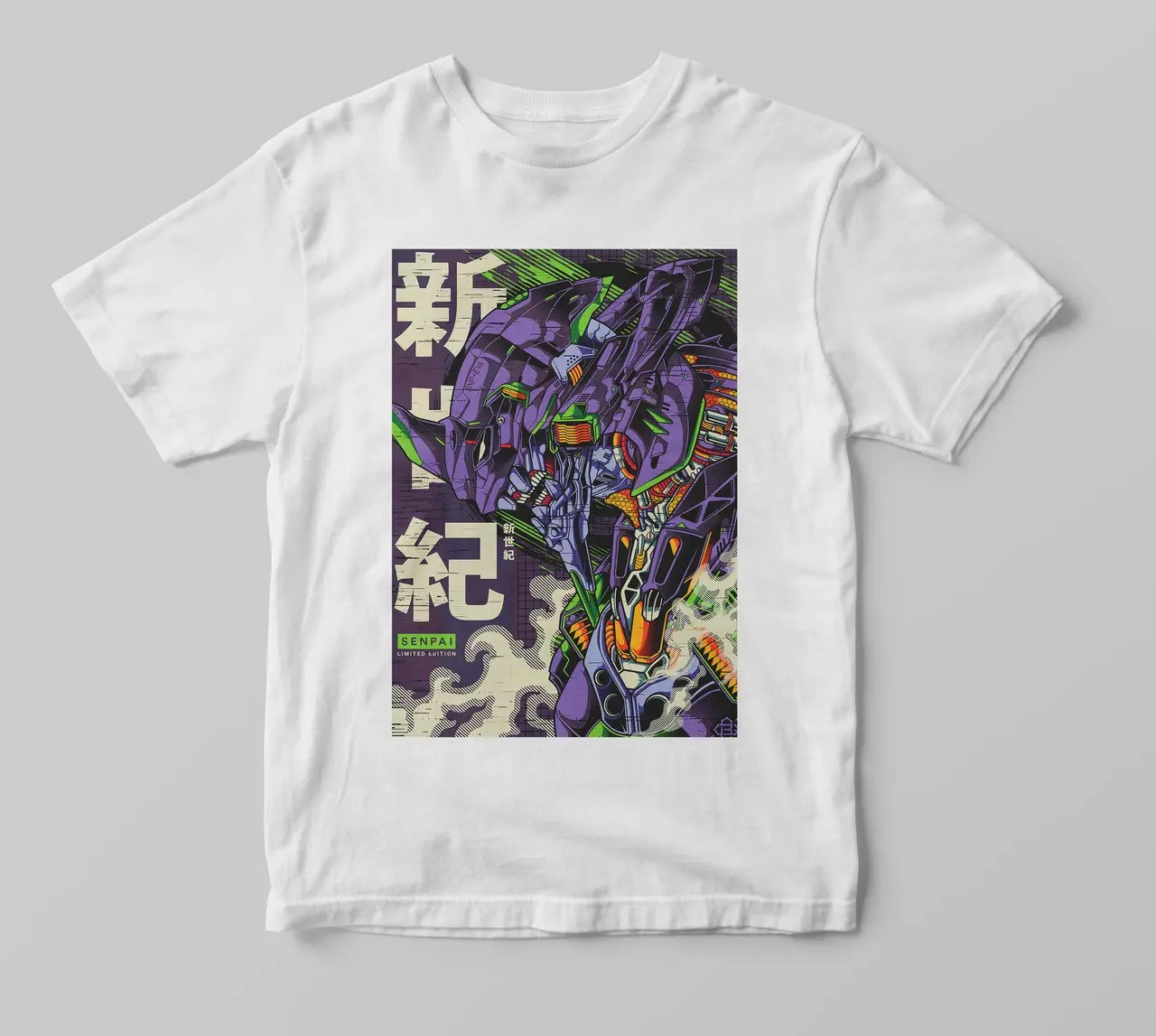 Футболка білий LOYS аніме Наруто Evangelion print XS