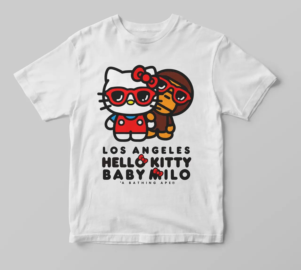 Футболка Білий LOYS аніме Kitty & Baby milo XS