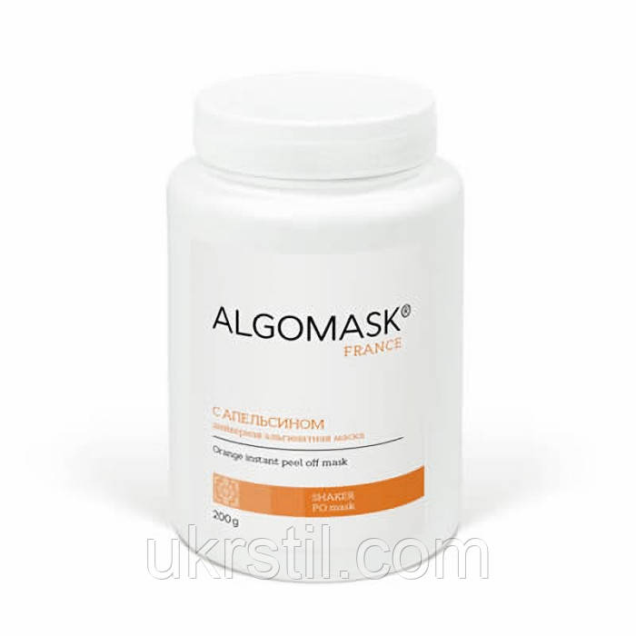Шейкерна альгінатна маска з апельсином Orange instant peel off mask, Algomask, фото 1